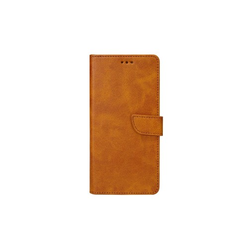 Rixus Bookcase For Huawei P60 (LNA-AL00, LNA-LX9) Light Brown