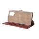 Rixus Bookcase For Samsung Galaxy A12 A125F Dark Red
