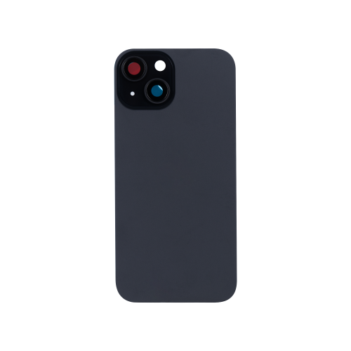 For iPhone 15 Extra Glass With Enlarged Camera Frame Black Compatible