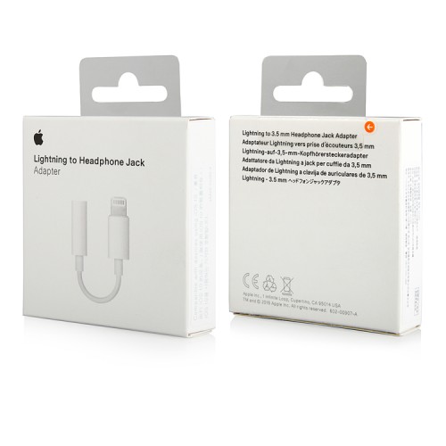 Apple Lightning To 3.5mm Jack Adapter 5cm White (MMX62ZM/A)
