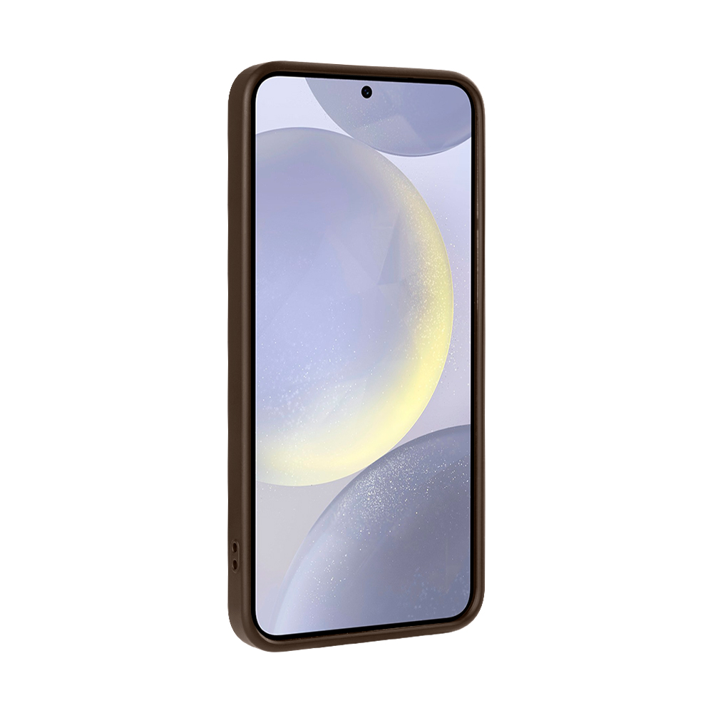 Rixus Mag Carbon With MagSafe For Samsung Galaxy S25 S931B Brown