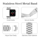 Stainless Steel Metal Strap For Apple Watch Series 38/40/41mm (Size M/L) - Silver