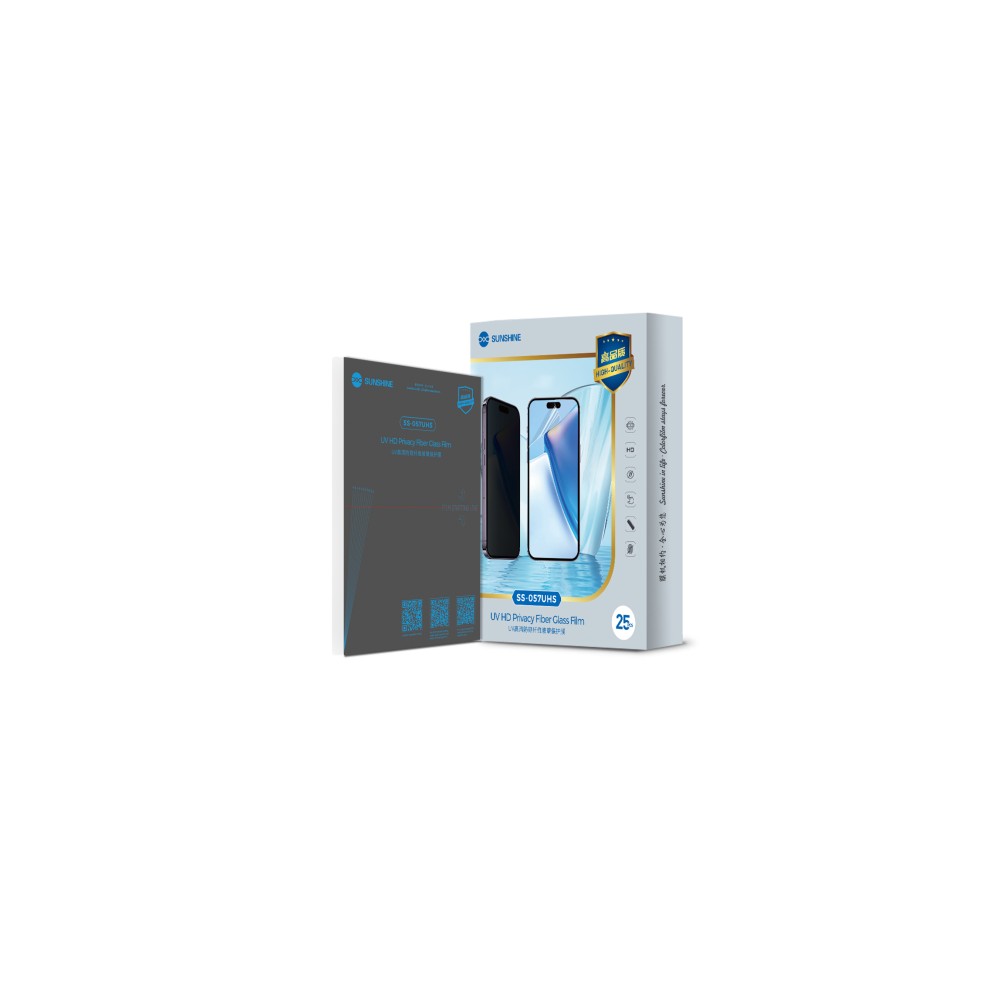 Sunshine SS-057UHS UV HD Anti-Peeping Fiber Glass Protective Film (25pcs)