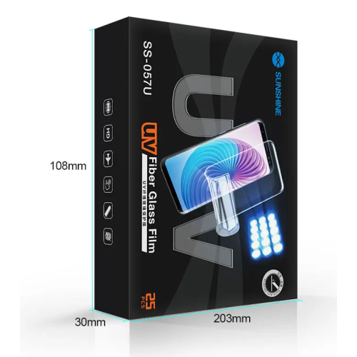 Sunshine SS-057U High Quality UV Fiber Glass Protective Film (25pcs)