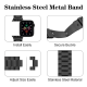 Stainless Steel Metal Strap For Apple Watch Series 38/40/41mm (Size M/L) - Black