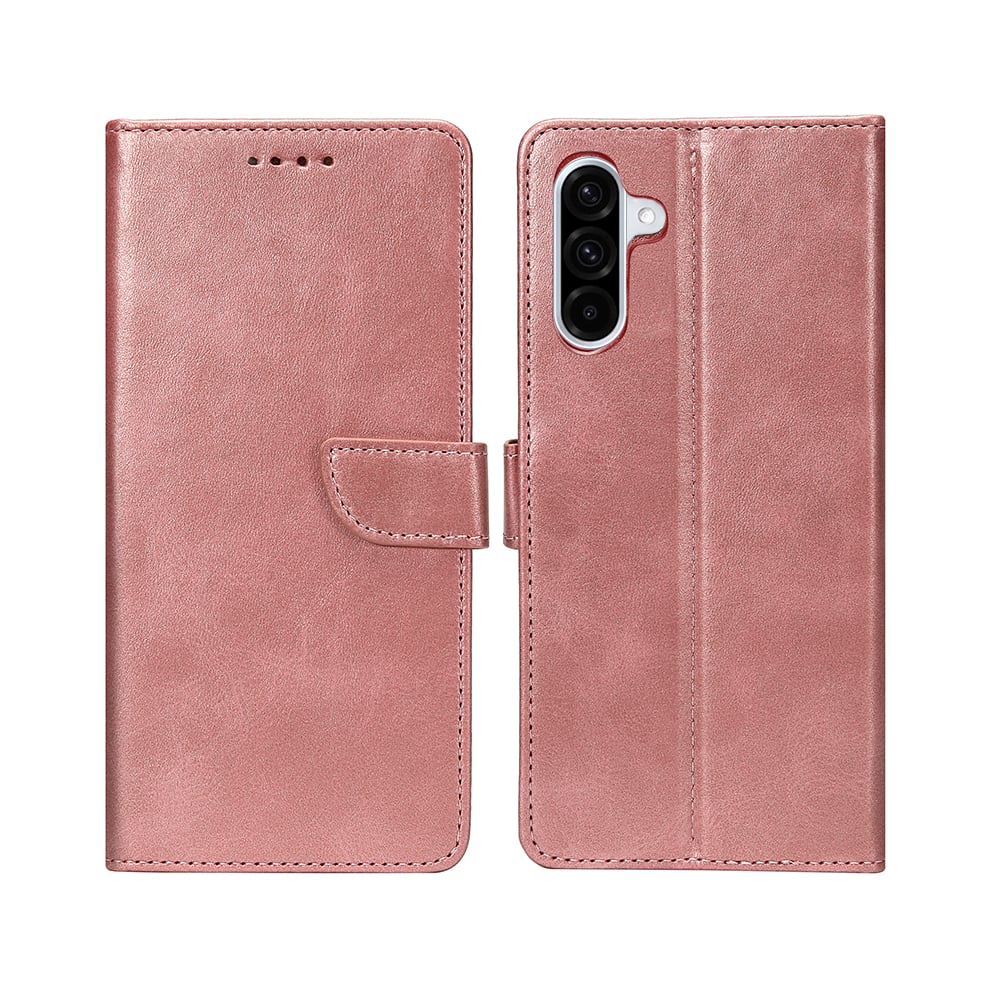 Rixus Bookcase For Samsung Galaxy A36 A366B Pink