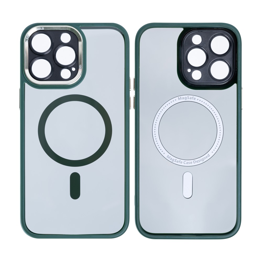 Rixus Classic 04 Case With MagSafe For iPhone 15 Pro Dark Green