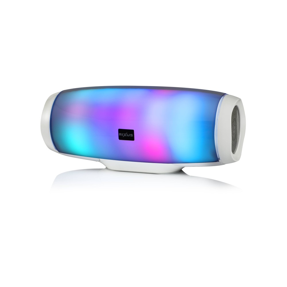 Rixus Flashing Led Bluetooth Speaker RXBS16 - White