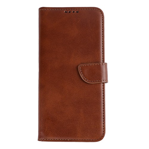 Rixus Bookcase For Samsung Galaxy A52 4G A525F Brown