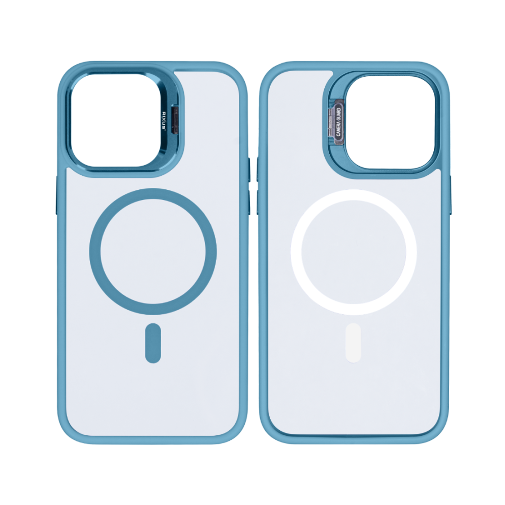 Rixus Classic 03 Case With MagSafe For iPhone 14 Light Blue