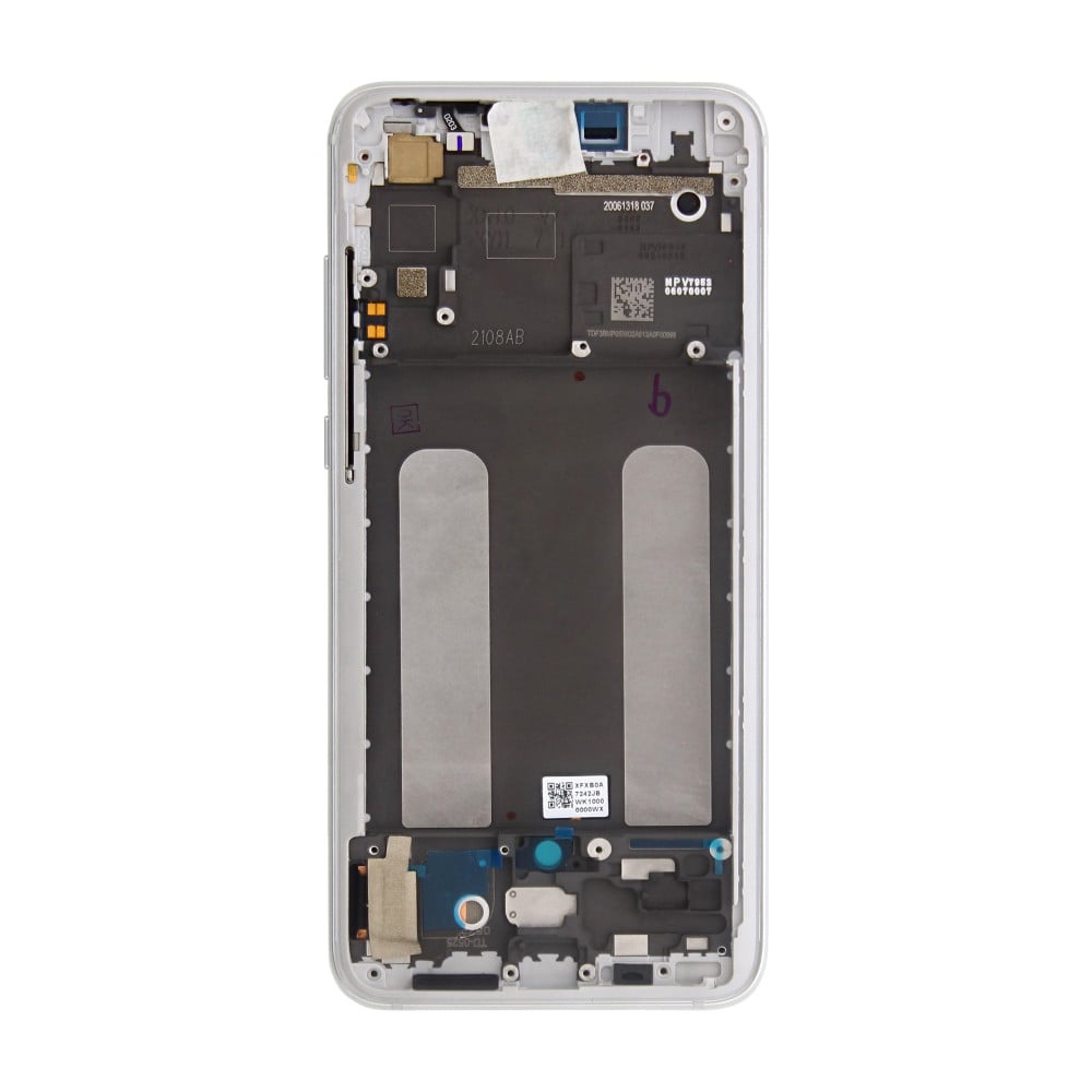 Xiaomi Mi 9 Lite (M1904F3BG) Display Complete + Frame (5600050F3B00 / 560910015033) - Pearl white