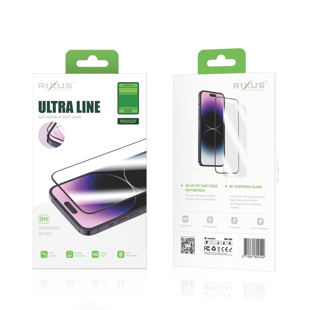 Rixus Ultra Thin Tempered Glass For iPhone X, XS, 11 Pro