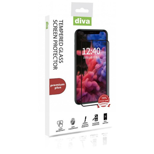 Diva Premium Plus Glass Protector For Samsung Galaxy A42 - Black