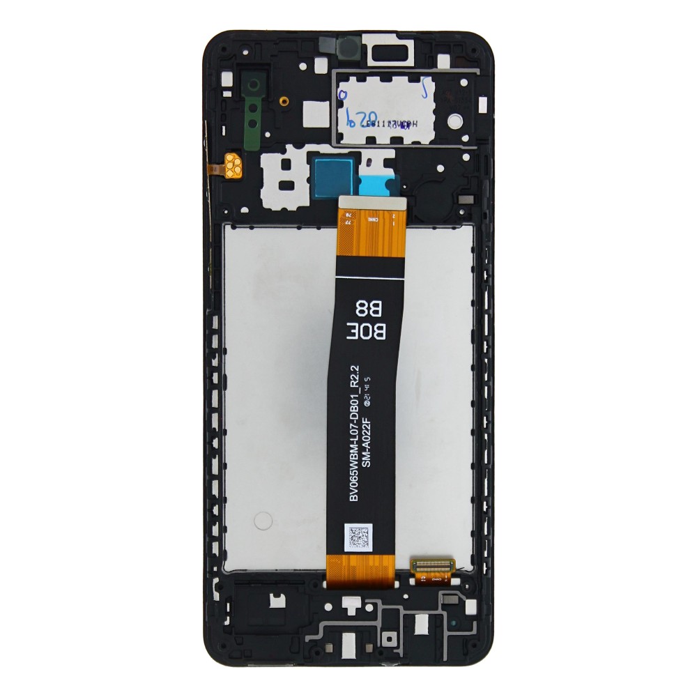 Samsung Galaxy A02 A022F Display And Digitizer With Frame Black Full OEM