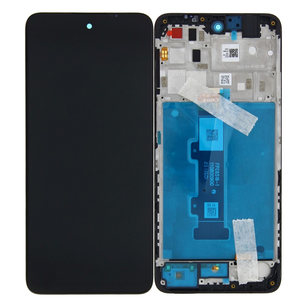 Motorola Moto E32s (XT2229) Display Complete + Frame (5D68C20795) - Black