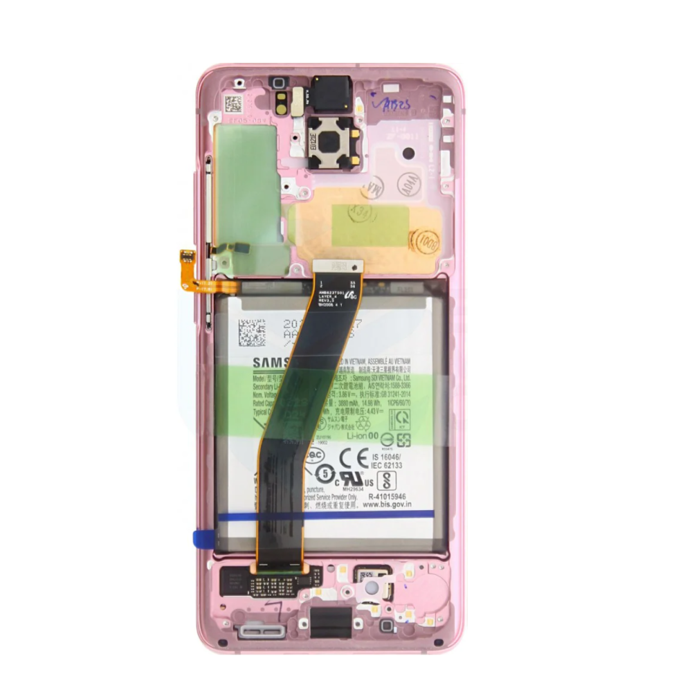 Samsung Galaxy S20/S20 5G SM-G980F/SM-G981F (GH82-22127C) Display Complete + Battery - Cloud Pink