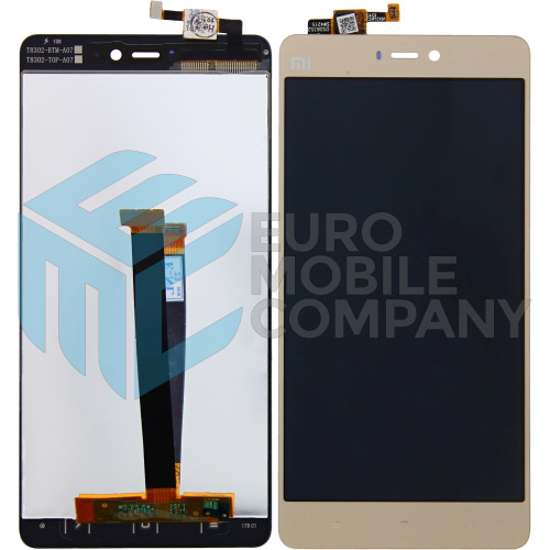 Xiaomi Mi 4S Display + Digitizer Complete - Gold