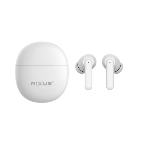 Rixus RXBT69A TWS Earbuds With Charging Case White