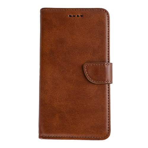 Rixus Bookcase For iPhone 11 Brown