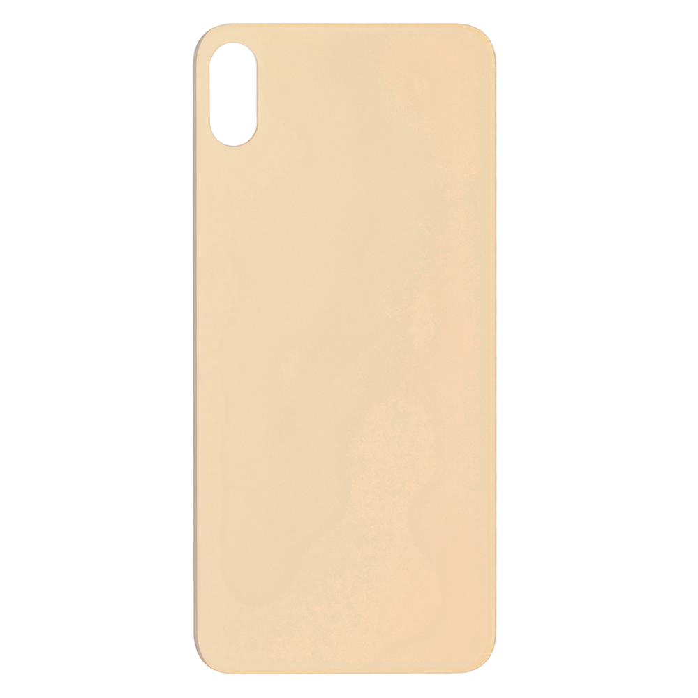 For iPhone XS Max Extra Glass Gold (Enlarged Camera Frame) (excl. Logo)