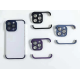 Furlo TPU Camera Lens & Corner Pad Protector Frame For iPhone 12 Pro Max - Purple