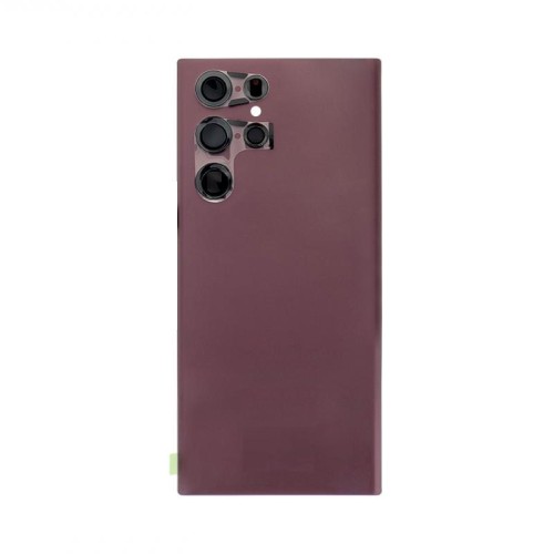 Samsung Galaxy S22 Ultra S908B Back Cover Burgundy With Lens OEM