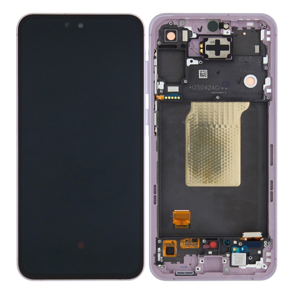 Samsung Galaxy A55 A556B Display And Digitizer With Frame Lavender Pre Assembled