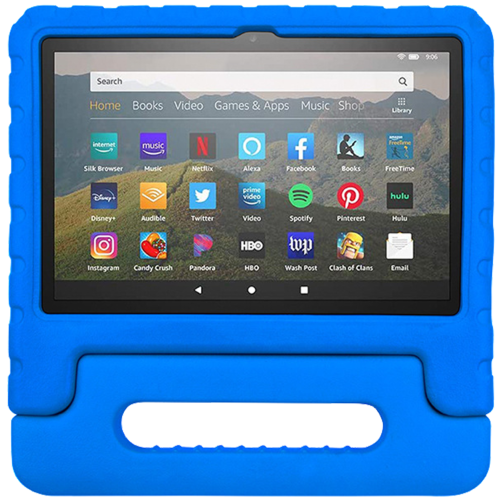 Rixus RXTC06 Tablet Kids Case For iPad Air 1, 2, 5, 6, 7, Pro 9.7'' Blue