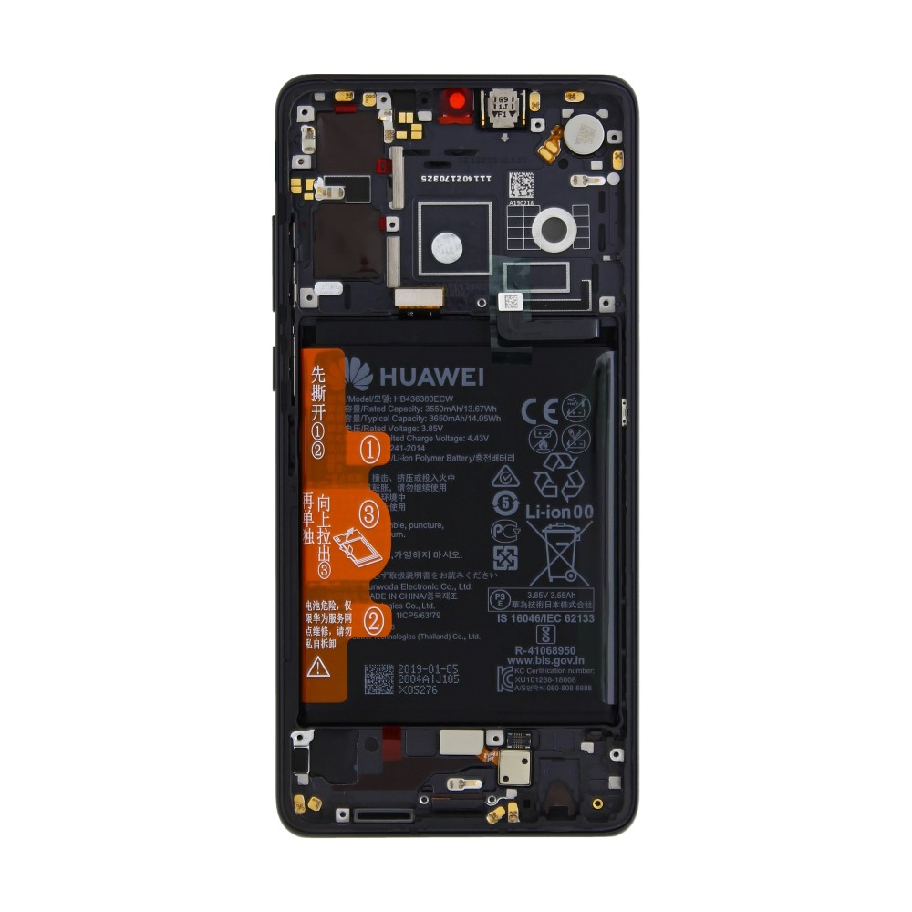 Huawei P30 OEM Service Part Screen Incl. Battery New Edition - Black