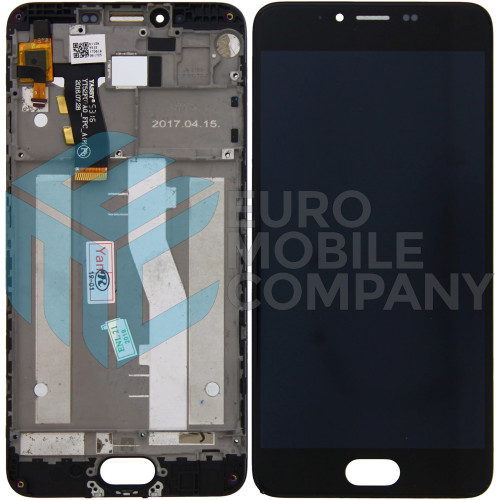 Meizu M5 Display + Digitizer + Frame - Black