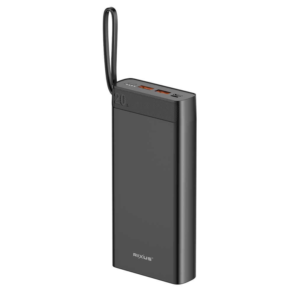 Rixus High Capicity Powerbank 20000 mAh 22.5W RXPB52 - Black