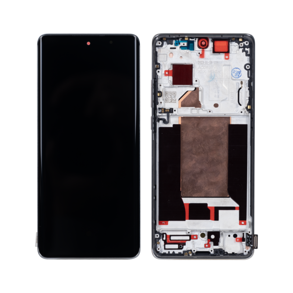 Oppo Reno 10 Pro Plus (CPH2521) Display And Digitizer With Frame Silvery Grey OEM