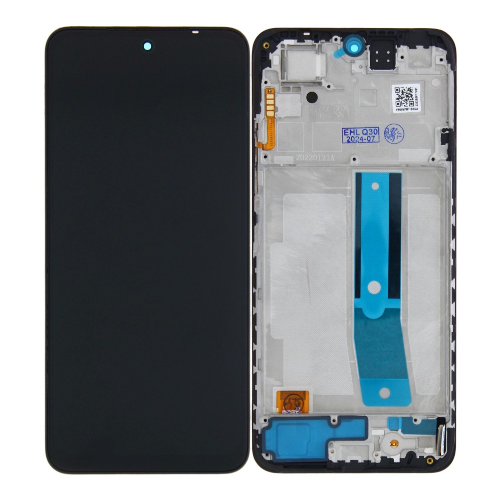 Xiaomi Redmi Note 11 4G (21121119SC) Display And Digitizer With Frame Black OEM