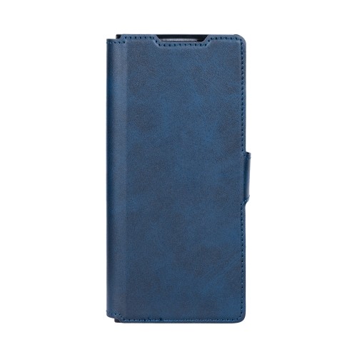 Rixus Wallet Case For Samsung Galaxy Z Fold 5 With Pen Holder Blue