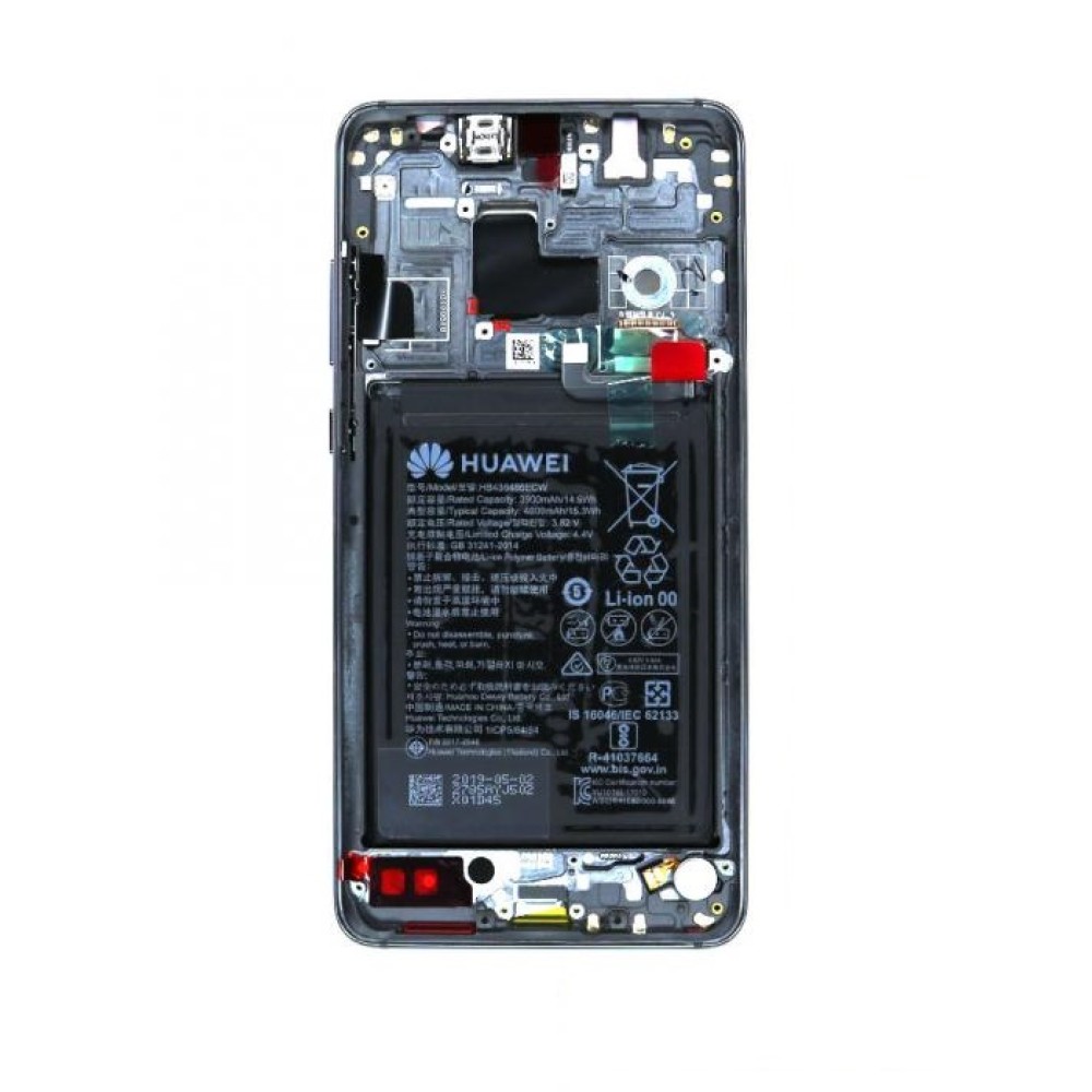 Huawei Mate 20 (HMA-L09, HMA-L29) Display And Digitizer With Frame And Battery Black Original