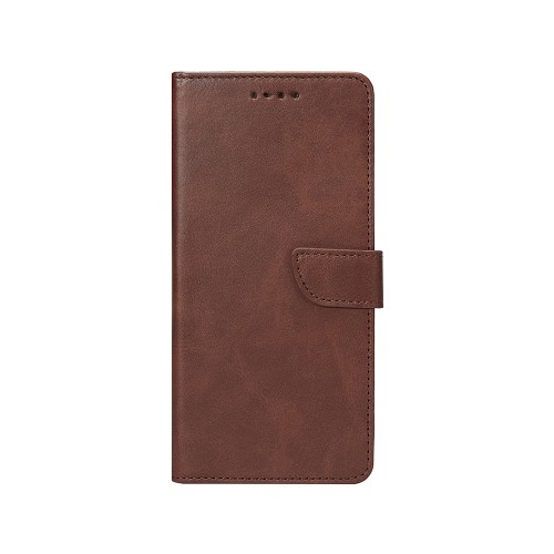 Rixus Bookcase For Samsung Galaxy S25 Ultra S938B Brown