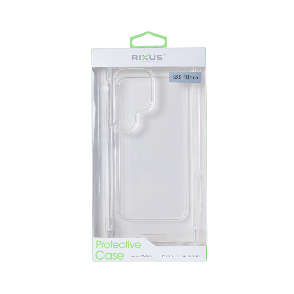 Rixus Anti-Burst Case For Samsung Galaxy S25 Ultra S938B Transparent