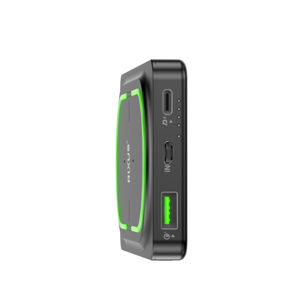 Rixus Wireless PD Powerbank 10000mAh RXPB80 - Black