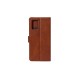 Rixus Bookcase For iPhone 15 Pro Max Brown