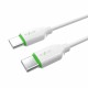 Rixus RX2017 Data Sync And Fast Charge Cable Type-C to Type-C 300CM White