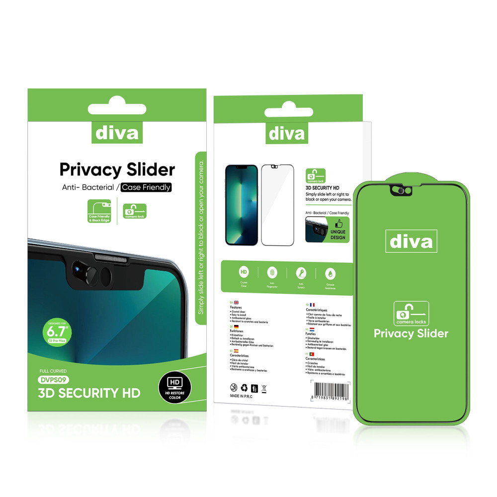 Diva Privacy Camera Slider Glass for iPhone 12 Mini