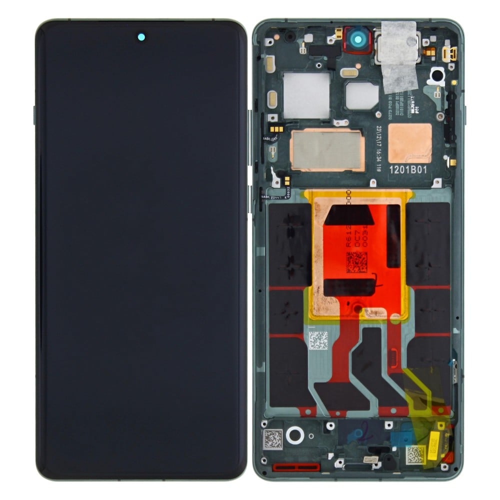 OnePlus 12 (CPH2573, CPH2581) Display And Digitizer With Frame Flowy Emerald Service Pack