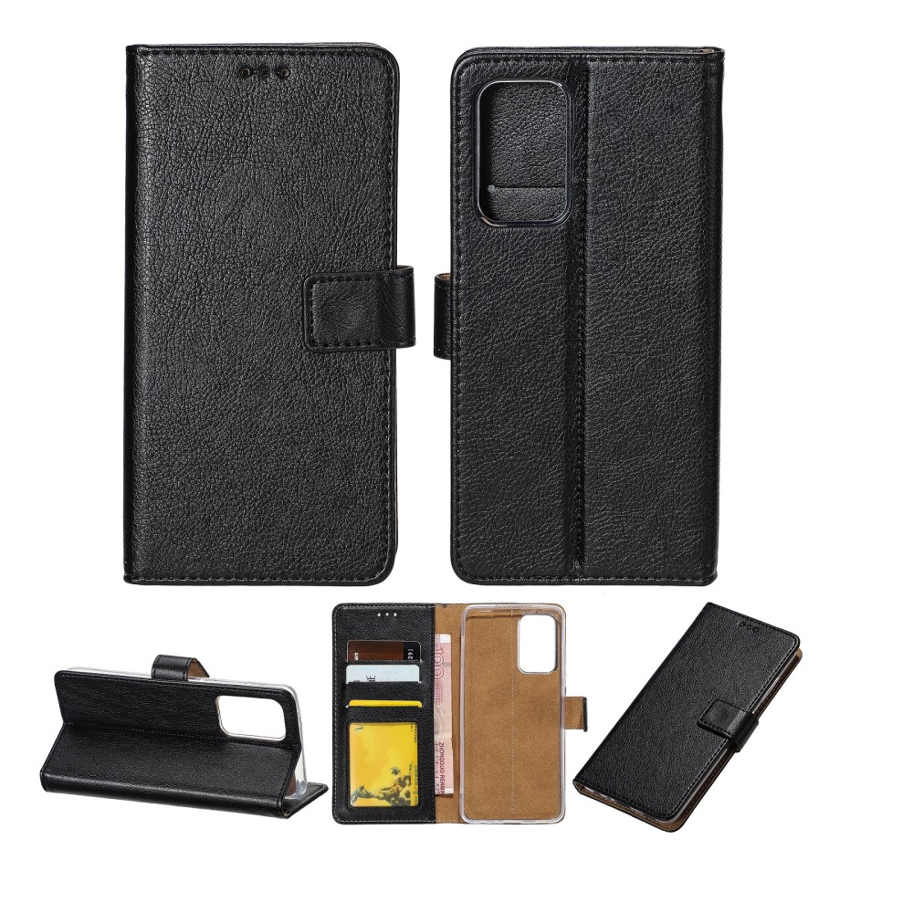 Rixus Bookcase For iPhone 5, 5S Black