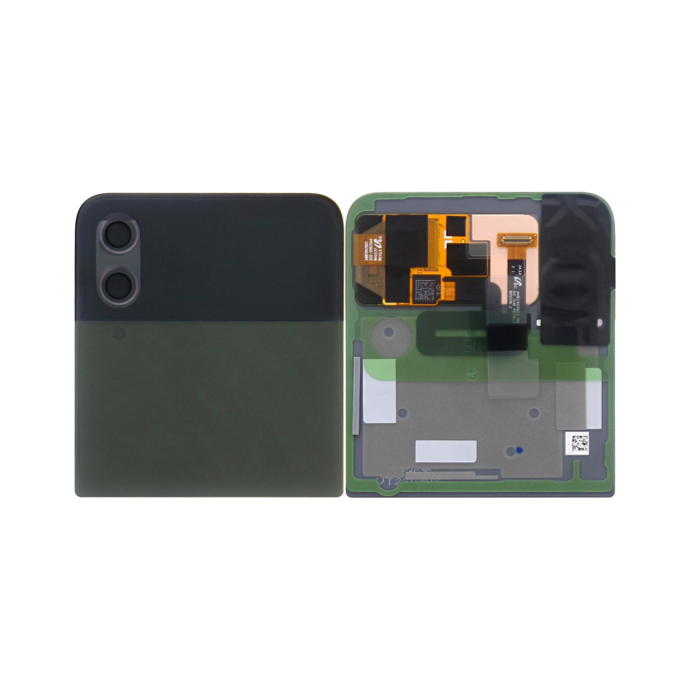 Samsung Galaxy Z Flip 4 (SM-F721B) Battery Cover Up + Outer LCD display (GH97-27947J) - Khaki