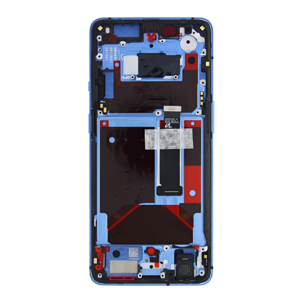 OnePlus 7T (HD1901 HD1903) Display Complete + Frame (2011100083) - Glacier Blue