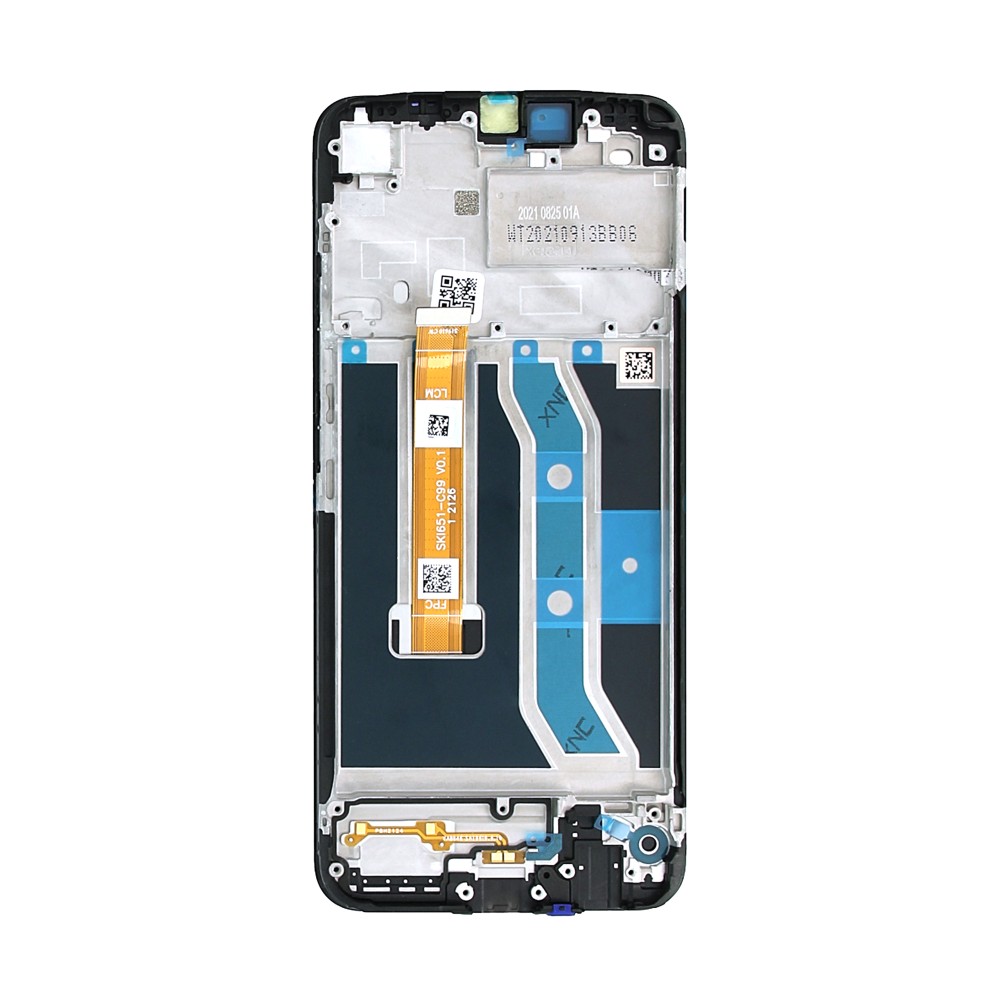 Realme C25Y (RMX3265 / RMX3268 / RMX3269) OEM Display Complete + Frame - Black