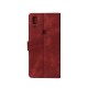 Rixus Bookcase For Samsung Galaxy A20e A202F Dark Red