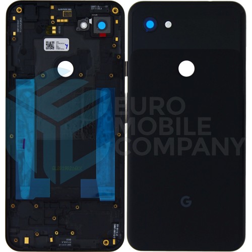 Google Pixel 3A XL (G020C, G020G) Back Cover Just Black With Lens OEM