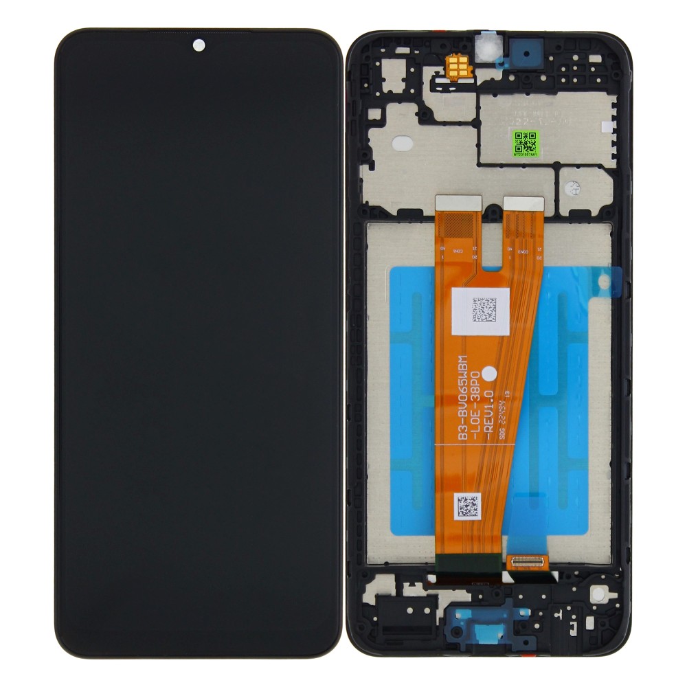 Samsung Galaxy A04 A045F Display And Digitizer With Frame Black Full OEM