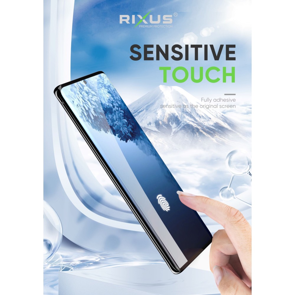 Rixus UV Glue Tempered Glass For Samsung Galaxy Note 10 Plus